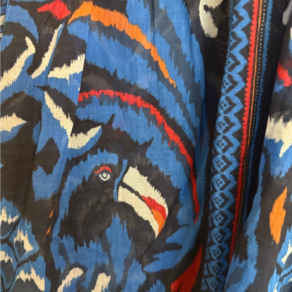 FARM Rio Blue and Orange Blouse - Picture 6 of 12